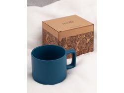 Чашка Jumbo в коробке матовая, морская волна