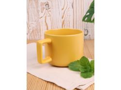 Чашка Jumbo в коробке матовая, желтая