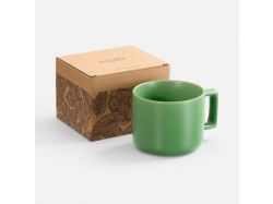 Чашка Jumbo в коробке матовая, зеленая