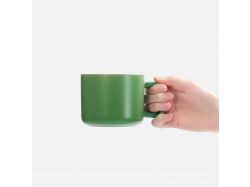 Чашка Jumbo в коробке матовая, зеленая