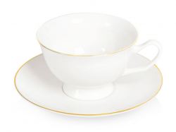 Чайная пара с золотой каймой, 200мл