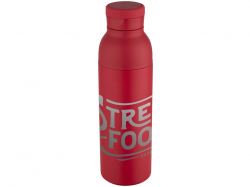 Illuminate бутылка-термос для воды с двойными стенками объемом 650 мл из переработанной нержавеющей стали, сертифицированной по стандарту RCS - Красный