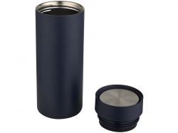 Illuminate бутылка для воды объемом 650 мл из переработанной нержавеющей стали RCS с двойными стенками и набором из 3 крышек - Синий Navy