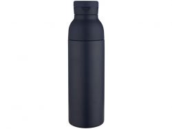 Illuminate бутылка для воды объемом 650 мл из переработанной нержавеющей стали RCS с двойными стенками и набором из 3 крышек - Синий Navy