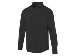 Carnelian мужская рубашка из поплина - сплошной черный