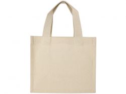 Мини эко-сумка Odessa с клинчиком, изготовленная из переработанного хлопка, сертифицированного согласно GRS, плотностью 220 г/м², объемом 9 л - Натуральный