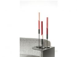 Originalhome Eden диагональные свечи - набор из 3 штук - Красный