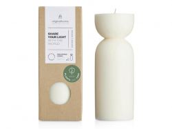 Originalhome органическая свеча - средняя - Белый