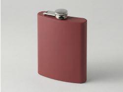 Фляжка 240 мл Remarque soft touch, 304 сталь, бургунди