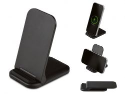 Беспроводное зарядное устройство «Foldy», 15 Вт, черный