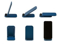 Беспроводное зарядное устройство «Foldy», 15 Вт, темно-синий