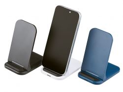 Беспроводное зарядное устройство «Foldy», 15 Вт, темно-синий