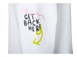 Свитшот оверсайз с рукавом реглан «Belgrade», унисекс, белый, ДТФ текстиль