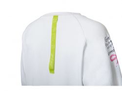 Свитшот оверсайз с рукавом реглан «Belgrade», унисекс, белый, ДТФ текстиль