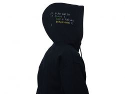 Худи «Hamburg», унисекс, черный, ДТФ текстиль