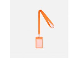 Лента для бейджа Pin, светло-оранжевая