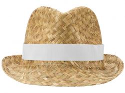 Pricus соломенная шляпа - Белый / Натуральный