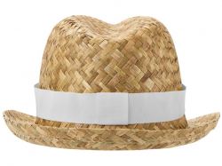 Pricus соломенная шляпа - Белый / Натуральный