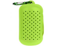 Охлаждающее полотенце Narvik в силиконовом чехле, зеленое яблоко