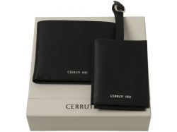 Набор Zoom: кошелек и багажная бирка, черный