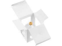 Елочный шар Gala Matt в коробке, 8,5 см, белый