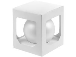 Елочный шар Gala Matt в коробке, 8,5 см, белый