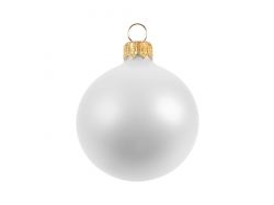 Елочный шар Gala Matt в коробке, 6 см, белый