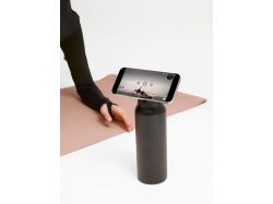 Термобутылка Magnus с магнитным держателем для телефона, черная