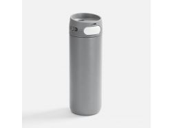 Термостакан X1 с цветной кнопкой, серый с белым