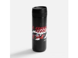 Термостакан X1 с цветной кнопкой, черный с красным