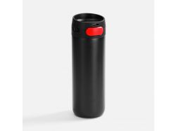 Термостакан X1 с цветной кнопкой, черный с красным