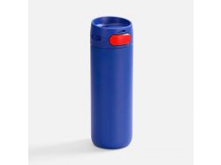 Термостакан X1 с цветной кнопкой, синий с красным
