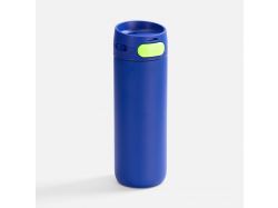 Термостакан X1 с цветной кнопкой, синий с желтым