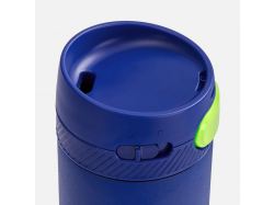 Термостакан X1 с цветной кнопкой, синий с желтым