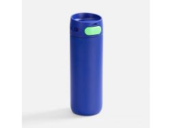 Термостакан X1 с цветной кнопкой, синий с зеленым