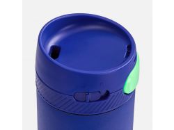 Термостакан X1 с цветной кнопкой, синий с зеленым