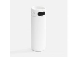 Термостакан X1 с цветной кнопкой, белый с черным