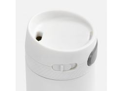 Термостакан X1 с цветной кнопкой, белый с серым