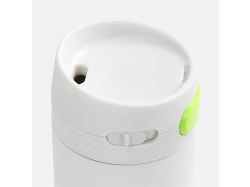 Термостакан X1 с цветной кнопкой, белый с желтым