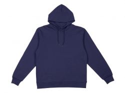 Толстовка с капюшоном оверсайз «Lisbon» унисекс, темно-синий