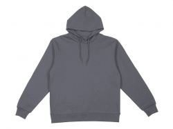 Толстовка с капюшоном оверсайз «Lisbon» унисекс, темно-серый