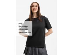 Футболка унисекс Durington, черная