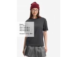 Футболка унисекс Durington, темно-серая (графит)