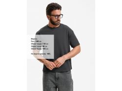 Футболка унисекс Durington, темно-серая (графит)