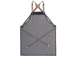 Джинсовый фартук с карманами Fry, черный