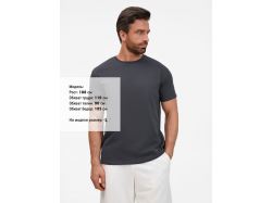 Футболка унисекс T-Bolka 200, темно-серая (графит)