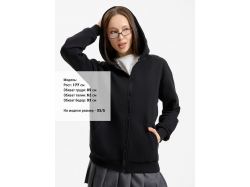 Толстовка унисекс оверсайз Sartoro, черная