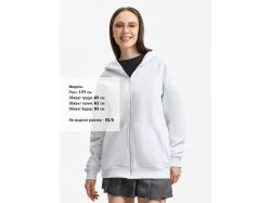 Толстовка унисекс оверсайз Sartoro, белая