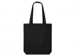 Сумка на молнии Zipper  Neo из хлопка 280 г c карманом на молнии спереди, черный