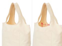 Сумка-шоппер «Vest long» из хлопка 340 г/м2